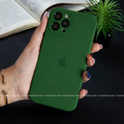 iPhone Silicone Case with Camera Lens Frame