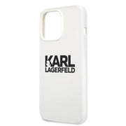 Silicone White Case With Logo - Karl Lagerfeld - iCase Stores