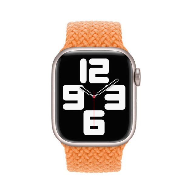 Woven Braided Solo Loop For Apple Watch - Orange - iCase Stores
