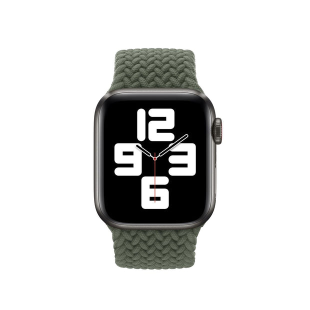 Woven Braided Solo Loop For Apple Watch - Green - iCase Stores