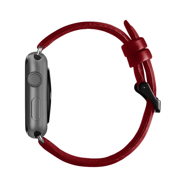 Luxury Leather Business Band for Apple Watch - Red - iCase Stores