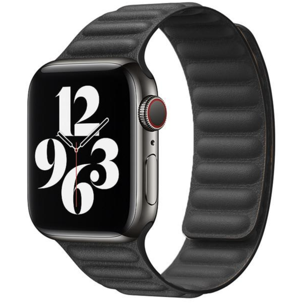 Magnetic Leather Link Loop Band For Apple Watch
