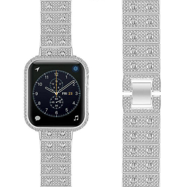 Luxury Precision Bling Diamond Alloy Band for Apple Watch