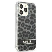 𝐆𝐔𝐄𝐒𝐒 Leopard Grey Hard Case - iCase Stores