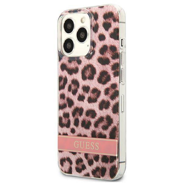 𝐆𝐔𝐄𝐒𝐒 Leopard Pink Hard Case - iCase Stores