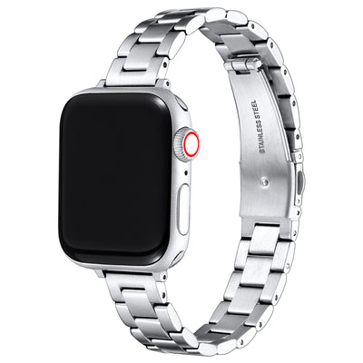 Skinny Silver Stainless Steel Bracelet for Apple Watch - iCase Stores