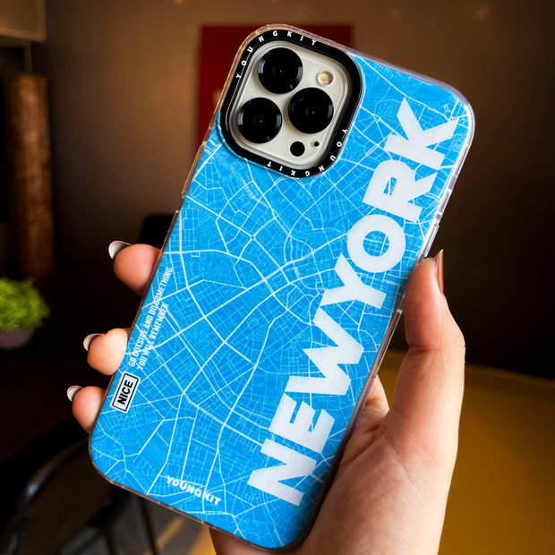 New York Map Printed YoungKit Case